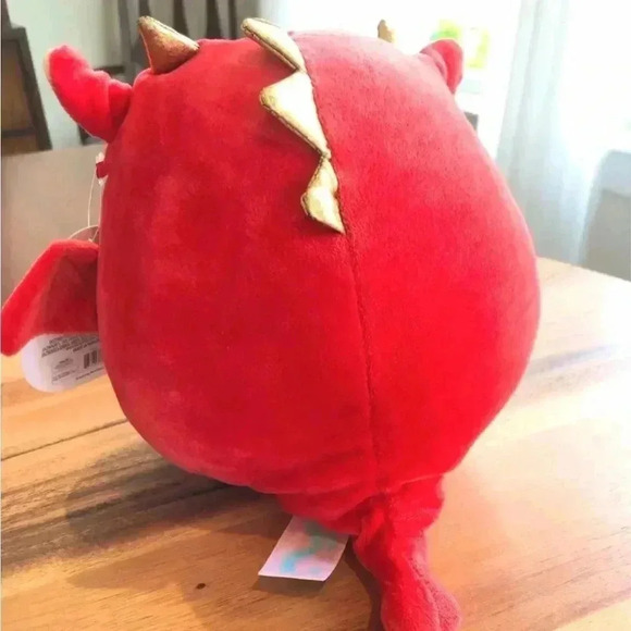Squishmallows 8” Baiden the Red Dragon -Official Kellytoy NWT - Picture 4 of 12